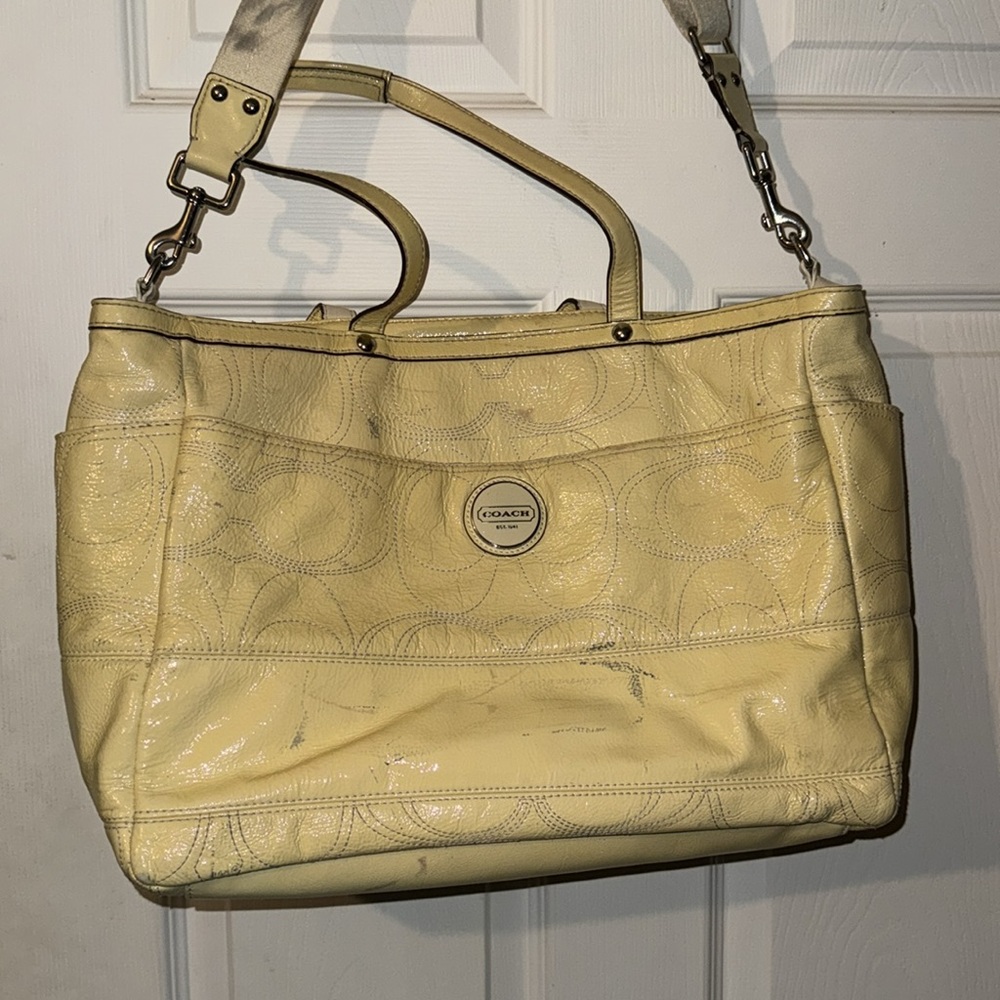 Coach Leather Baby Bag